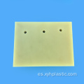 Plásticos de ingeniería Hoja de nailon fundido azul / beige de 50 mm